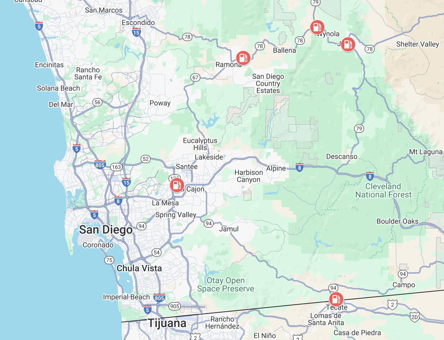 Map of all Ramco Petroleum locations